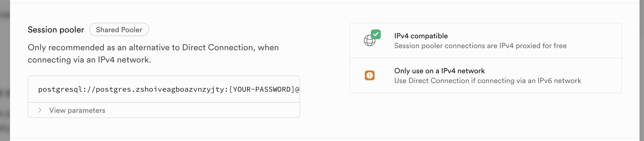 Supabase pooler configuration
